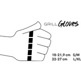Moesta  GrillGloves No.1, Handschuhe schwarz, Größe S/M