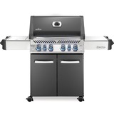 Napoleon Gasgrill Prestige 500 Charcoal Grau dunkelgrau/silber, mit SIZZLE ZONE