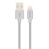 Nevox Lightning USB Datenkabel MFi silber/grau, 1 Meter