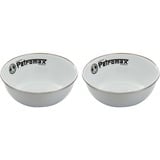 Petromax Emaille Schalen px-bowl-w 600ml, 2 Stück, Schüssel weiß, Ø 14cm