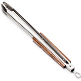 Petromax Grill- und Kohlenzange, groß, Grillbesteck edelstahl/holz, 54cm
