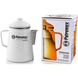 Petromax Perkomax Perkolator per-9-w, Kaffeebereiter weiß