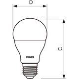 Philips LED Kolbenlampe Bulb 12.5-100W 840 4000K neutralweiß cool white E27 