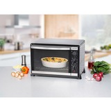 Rommelsbacher Back- und Grillgerät BG 1805/E, Mini-Backofen edelstahl/schwarz