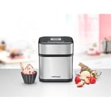 Rommelsbacher Eismaschine IM 12 Kurt edelstahl/schwarz, für 1.500ml Eiscreme, 12 Watt