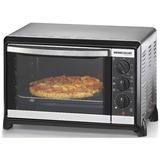 Rommelsbacher Kleinbackofen mit Umluft BG 1055/E, Mini-Backofen silber/schwarz, Retail