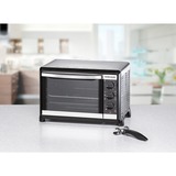 Rommelsbacher Kleinbackofen mit Umluft BG 1055/E, Mini-Backofen silber/schwarz, Retail