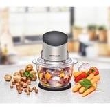 Rommelsbacher Zerkleinerer MZ 400  edelstahl/schwarz, 400 Watt, Glasbehälter 1 Liter