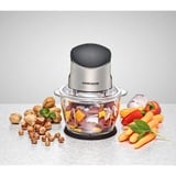 Rommelsbacher Zerkleinerer MZ 400  edelstahl/schwarz, 400 Watt, Glasbehälter 1 Liter