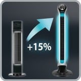 Rowenta Turmventilator VU 6670 FO silber/schwarz