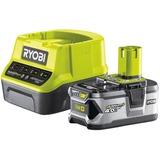 Ryobi 18 V Akku-Starterset RC18120-140 grün/schwarz, Ladegerät + Akku