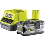 Ryobi 18 V Akku-Starterset RC18120-150 gelb/schwarz, Ladegerät + Akku