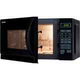 SHARP R742BKW, Mikrowelle schwarz