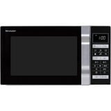SHARP R860S, Mikrowelle silber/schwarz