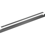 Siemens Fachbodenverblendung HZ66X600, Blende schwarz, Zierblende und Grundplattenblende