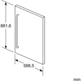 Siemens KF20ZSX0 , Frontpanel silber