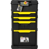 Stanley Rollende Werkstatt 3-in-1, Werkzeugwagen schwarz/gelb, mit Trolley-Griff