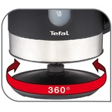 Tefal KO 3308, Wasserkocher edelstahl/schwarz, 1,7 Liter