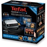 Tefal OptiGrill Smart GC730D, Kontaktgrill schwarz/silber, 2.000 Watt
