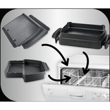 Tefal Optigrill+ Snacking & Baking GC7148, Elektrogrill schwarz, 2.000 Watt