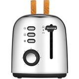 Unold 2er-Toaster Retro edelstahl, 950 Watt, für 2 Scheiben Toast