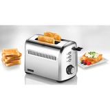 Unold 2er-Toaster Retro edelstahl, 950 Watt, für 2 Scheiben Toast