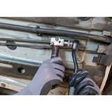 VIGOR Bördelgerät DIN für 4,75mm, 3-teilig, Bördel-Werkzeug rot, für Metall-Rohre, Bremsleitungen