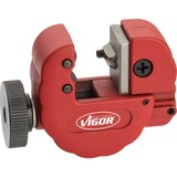 VIGOR Bördelgerät-Satz, 12-teilig, Bördel-Werkzeug rot, für Metall-Rohre, Bremsleitungen