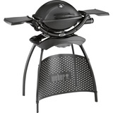 Weber Gasgrill Q 1200 Stand + Schild + Bratenrost schwarz