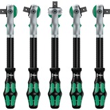 Wera 8100 SC 6 Zyklop Speed-Knarrensatz, 28-teilig, Werkzeug-Set schwarz/grün, 1/2", Speed-Knarre mit schwenkbarem Kopf