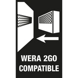 Wera Klettstreifen-Set 3, Halterung schwarz, für Wera 2go