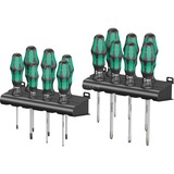 Wera Schraubendreher Satz Big Pack 300 schwarz/grün, Kraftform Plus, Lasertip