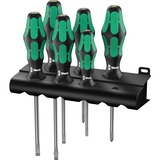 Wera Schraubendreher-Satz Kraftform Plus 334/335/6 schwarz/grün, 6-teilig, Lasertip