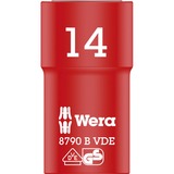 Wera VDE Zyklop-Steckschlüssel-Einsatz, 14mm, 3/8" rot/gelb, isoliert bis 1.000 Volt