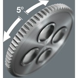 Wera Zyklop Speed-Knarrensatz 8100 SA 6, Werkzeug-Set Speed-Knarre mit schwenkbarem Kopf, 1/4"