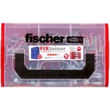 fischer FixTainer-DUOPOWER + Schraube, Dübel hellgrau/rot, mit Schrauben, 210-teilig