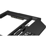 ICY BOX IB-AC649 Adapter für eine 2,5" HDD/SSD, Einbaurahmen schwarz, in Notebook DVD-Schacht