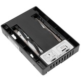 Icy Dock EZConvert Lite MB882SP-1S-3B DUAL, Einbaurahmen schwarz, Set aus 2x 2,5" zu 3,5" SATA/SAS SSD/HDD Konverter