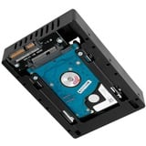 Icy Dock EZConvert Lite MB882SP-1S-3B DUAL, Einbaurahmen schwarz, Set aus 2x 2,5" zu 3,5" SATA/SAS SSD/HDD Konverter