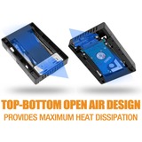 Icy Dock EZConvert Lite MB882SP-1S-3B DUAL, Einbaurahmen schwarz, Set aus 2x 2,5" zu 3,5" SATA/SAS SSD/HDD Konverter