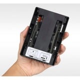 Icy Dock EZConvert Lite MB882SP-1S-3B DUAL, Einbaurahmen schwarz, Set aus 2x 2,5" zu 3,5" SATA/SAS SSD/HDD Konverter