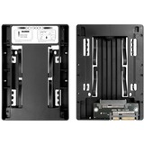 Icy Dock EZConvert Lite MB882SP-1S-3B DUAL, Einbaurahmen schwarz, Set aus 2x 2,5" zu 3,5" SATA/SAS SSD/HDD Konverter