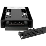 Icy Dock EZConvert Lite MB882SP-1S-3B DUAL, Einbaurahmen schwarz, Set aus 2x 2,5" zu 3,5" SATA/SAS SSD/HDD Konverter