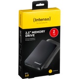 Intenso 2,5" Memory Drive 2 TB, Externe Festplatte schwarz, Micro-USB-B 3.2 Gen 1 (5 Gbit/s)