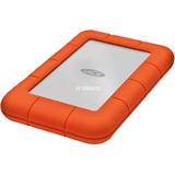 LaCie Rugged Mini 2 TB, Externe Festplatte silber/orange, Micro-USB-B 3.2 Gen 1 (5 Gbit/s)