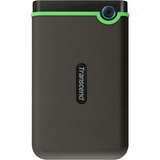 Transcend StoreJet 25M3S 2 TB, Externe Festplatte schwarz/grün, Micro-USB-B 3.2 Gen 1 (5 Gbit/s)