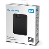 WD Elements Portable 4 TB, Externe Festplatte schwarz, Micro-USB-B 3.2 Gen 1 (5 Gbit/s)