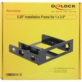 DeLOCK 5,25" Einbaurahmen für 1x 3.5" schwarz