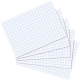 Herlitz Karteikarten 100 Stück kariert A7, Papier
