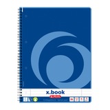 Herlitz Spiralblock, College Block blau, liniert, A4